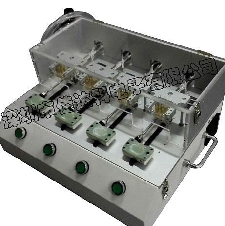 多板独立进出式气动测试夹具